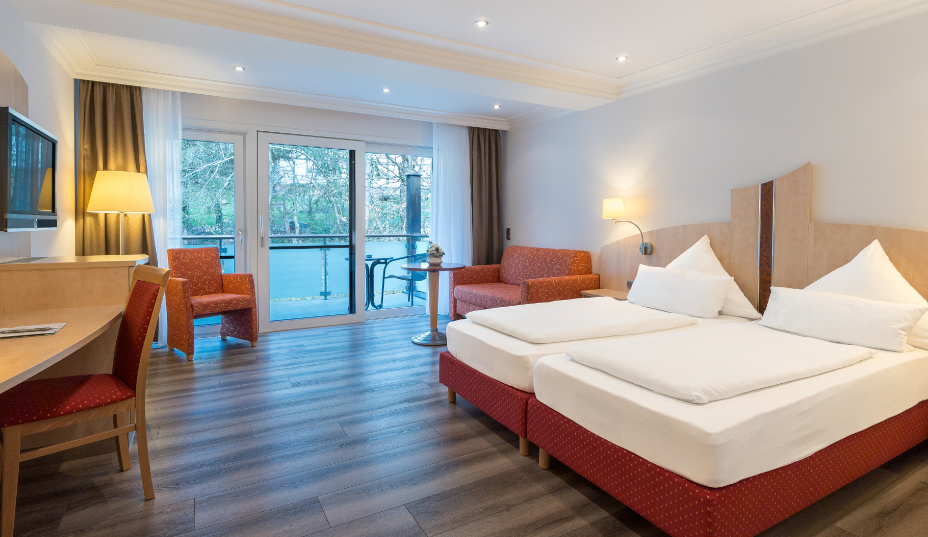 Ansicht eines Komfort-Doppelzimmers im Chalet