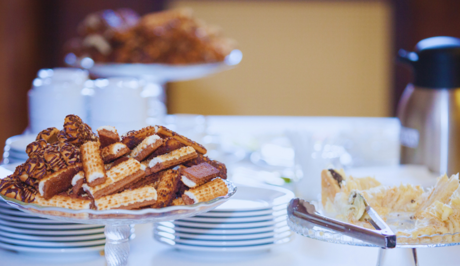 Cafepause mit Waffeln
