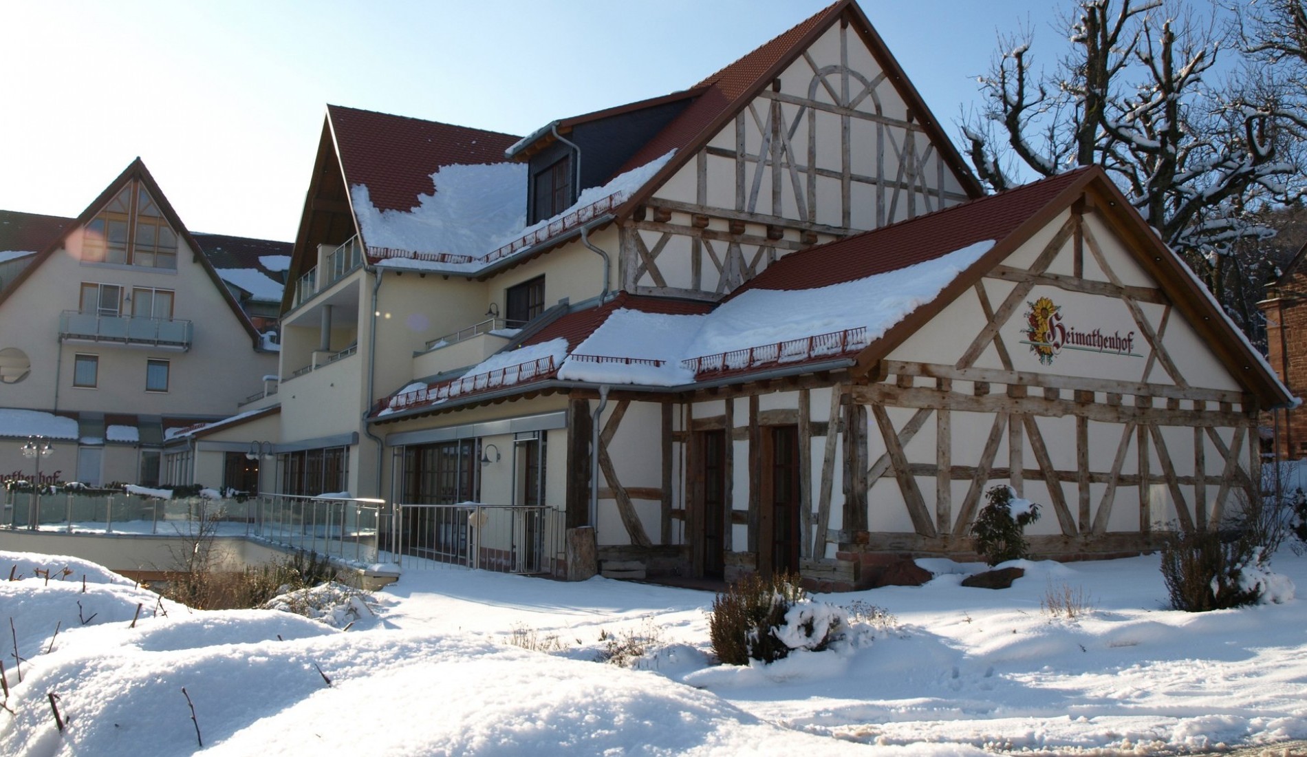 Winter Hotel Heimathenhof Ansicht Aussen