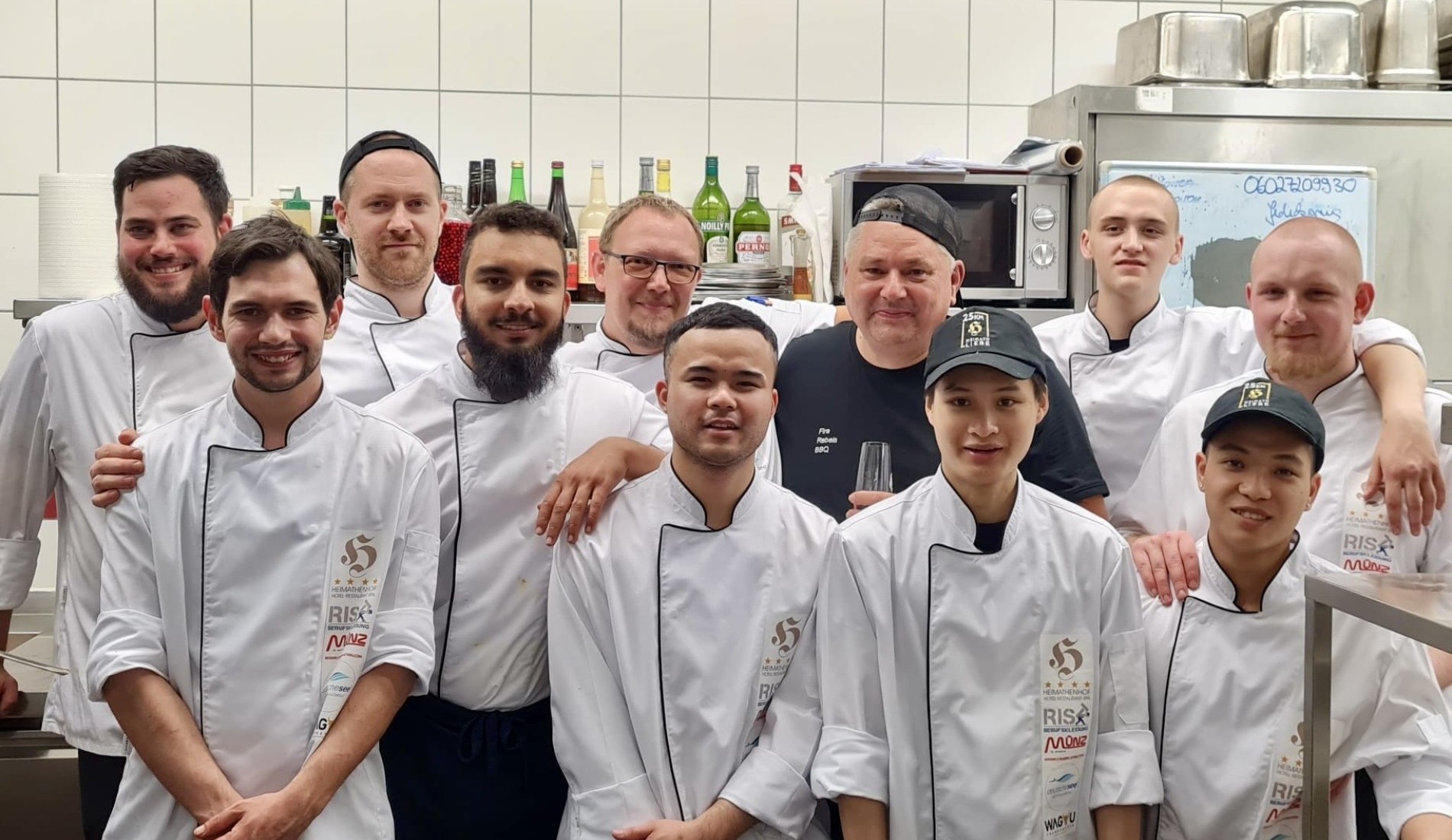Küchen-Crew des Landhotel Heimathenhof in Heimbuchenthal