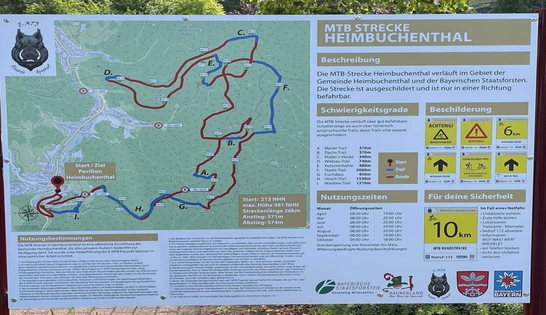 MTB-Strecke Spessart Heimbuchenthal