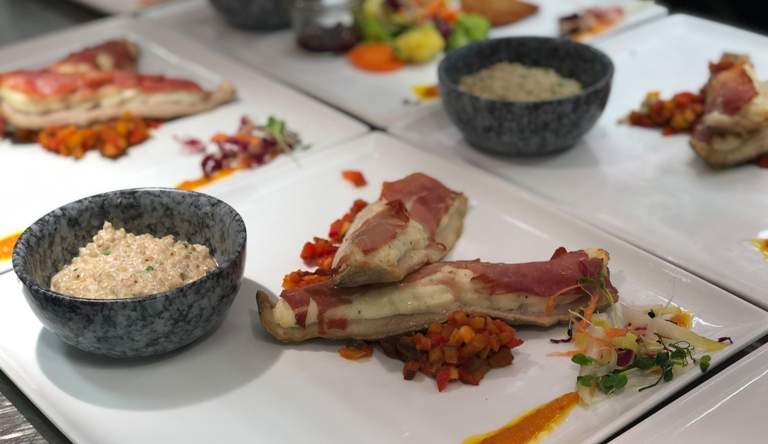 Fischgericht angerichtet