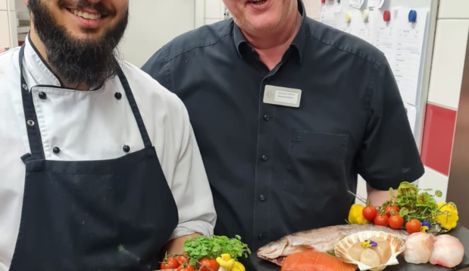 Lovely Cut Plate Fish im Landhotel Heimathenhof in Heimbuchenthal